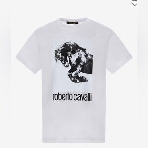 Roberto Cavalli Horse Print T-Shirt Size XL